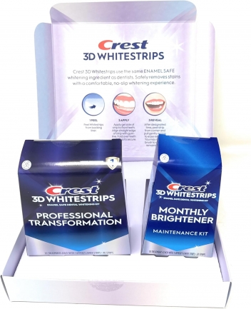 Набір смужок Crest 3D Whitestrips Professional Transformation+Monthly
