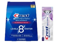 Полоски Crest Glamorous White+паста Brilliance