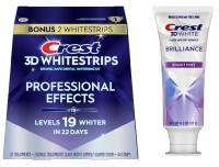 Отбеливающие полоски Crest 3D Whitestrips Professional Effects+паста